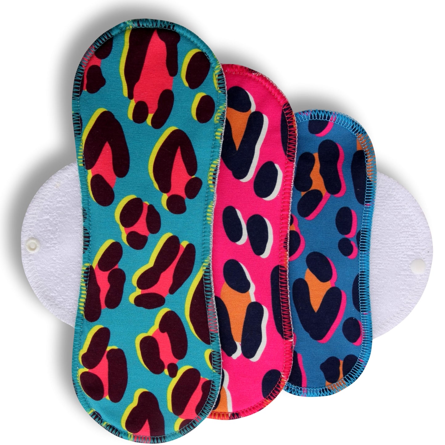 Racman Reusable Cloth Menstrual Pads for Period with Wings; Washable Sanitary Towels for Women, Girls and Teens, Organic Cotton or Bamboo Feminine Liners MADE IN EU; for light and heavy flow, incontinence; also proudly manufactured under other trusted brand names like Natissy