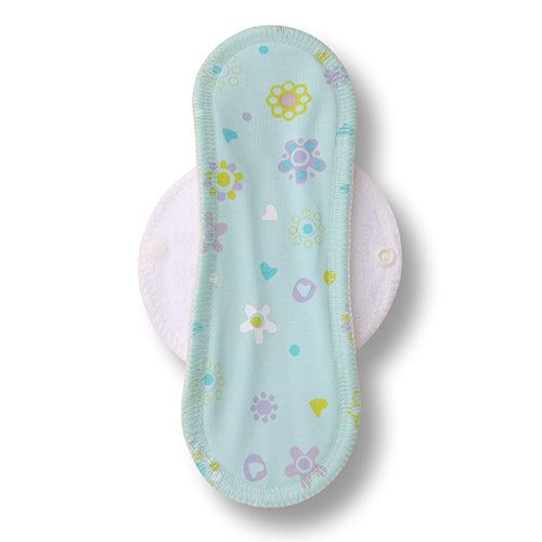 Reusable Cloth Menstrual Pads for Period with Wings; Washable Sanitary Towels for Women, Girls and Teens, Organic Cotton or Bamboo Feminine Liners MADE IN EU; for light and heavy flow, incontinence