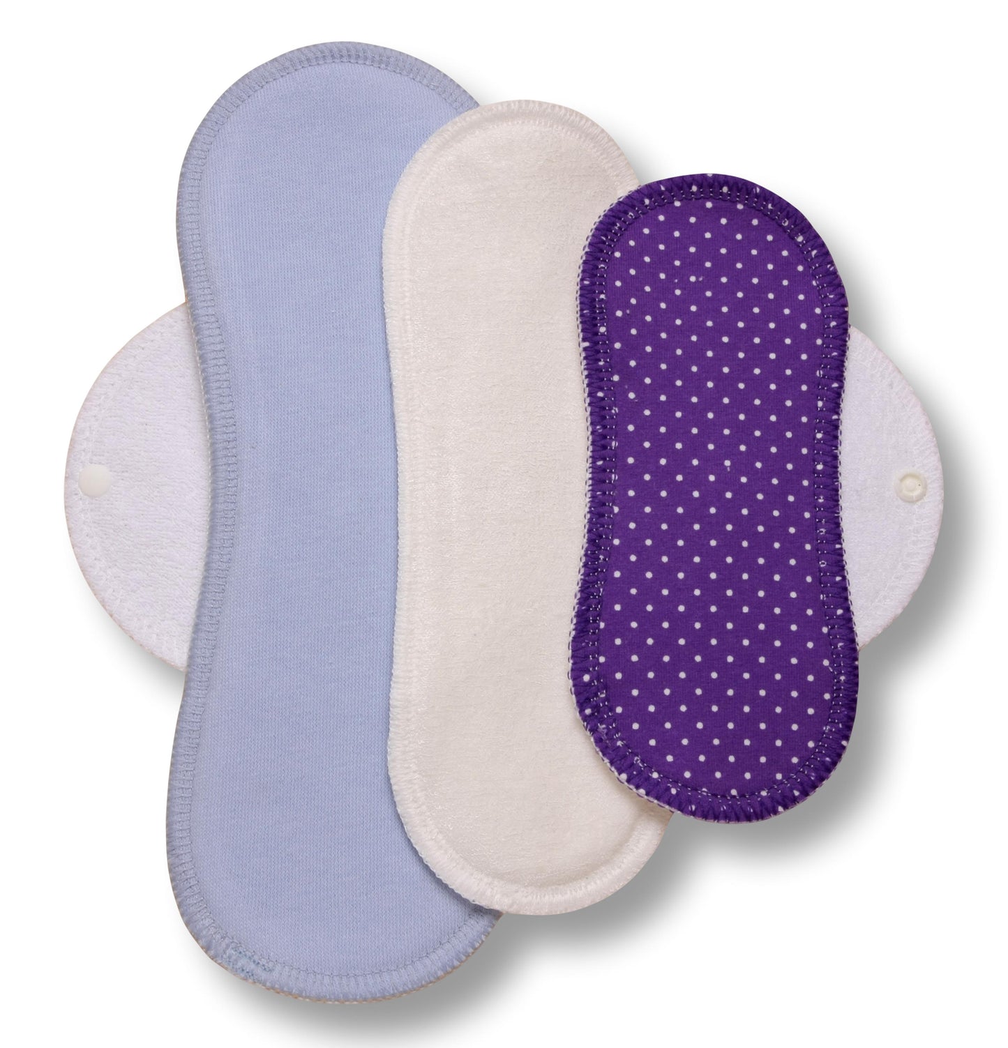 Racman Reusable Cloth Menstrual Pads for Period with Wings; Washable Sanitary Towels for Women, Girls and Teens, Organic Cotton or Bamboo Feminine Liners MADE IN EU; for light and heavy flow, incontinence; also proudly manufactured under other trusted brand names like Natissy