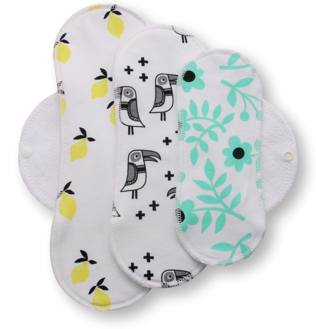 Racman Reusable Cloth Menstrual Pads for Period with Wings; Washable Sanitary Towels for Women, Girls and Teens, Organic Cotton or Bamboo Feminine Liners MADE IN EU; for light and heavy flow, incontinence; also proudly manufactured under other trusted brand names like Natissy