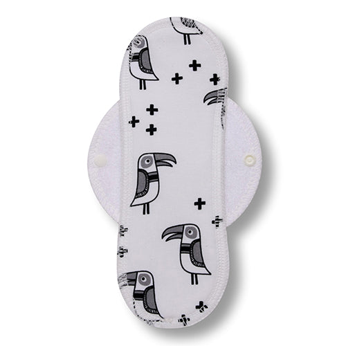Reusable Cloth Menstrual Pads for Period with Wings; Washable Sanitary Towels for Women, Girls and Teens, Organic Cotton or Bamboo Feminine Liners MADE IN EU; for light and heavy flow, incontinence