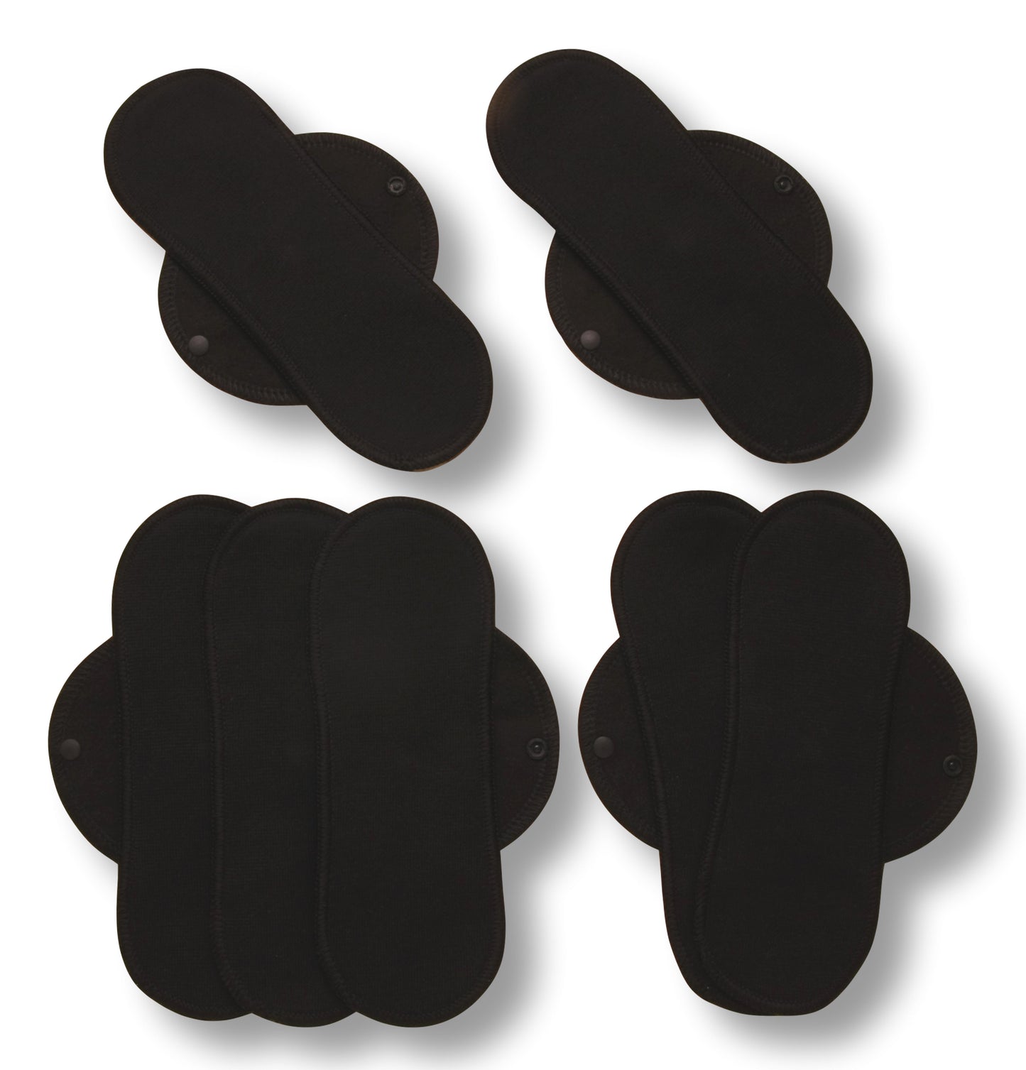 Racman Reusable Cloth Panty Liners with Wings; Thin Washable Daily Pads for Women, Girls and Teens, Organic Cotton or Bamboo Feminine Liners for Normal Vaginal Discharge MADE IN EU; NOT for Menstrual Period; also proudly manufactured under other trusted brand names like Natissy
