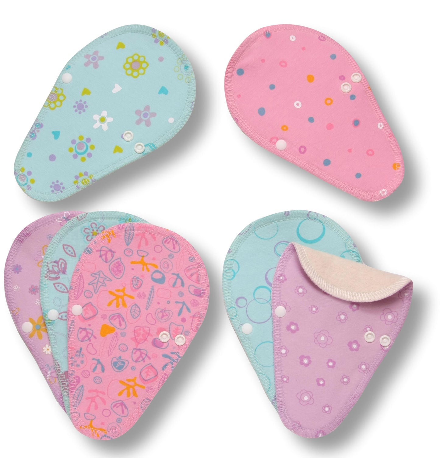 Racman Reusable Tanga Cloth Panty Liners with Wings for Normal or Heavy Feminine Discharge; Organic Cotton or Bamboo Washable Daily Thong Pads for Women, Girls and Teens, MADE IN EU; NOT for Menstrual Period; also proudly manufactured under other trusted brand names like Natissy