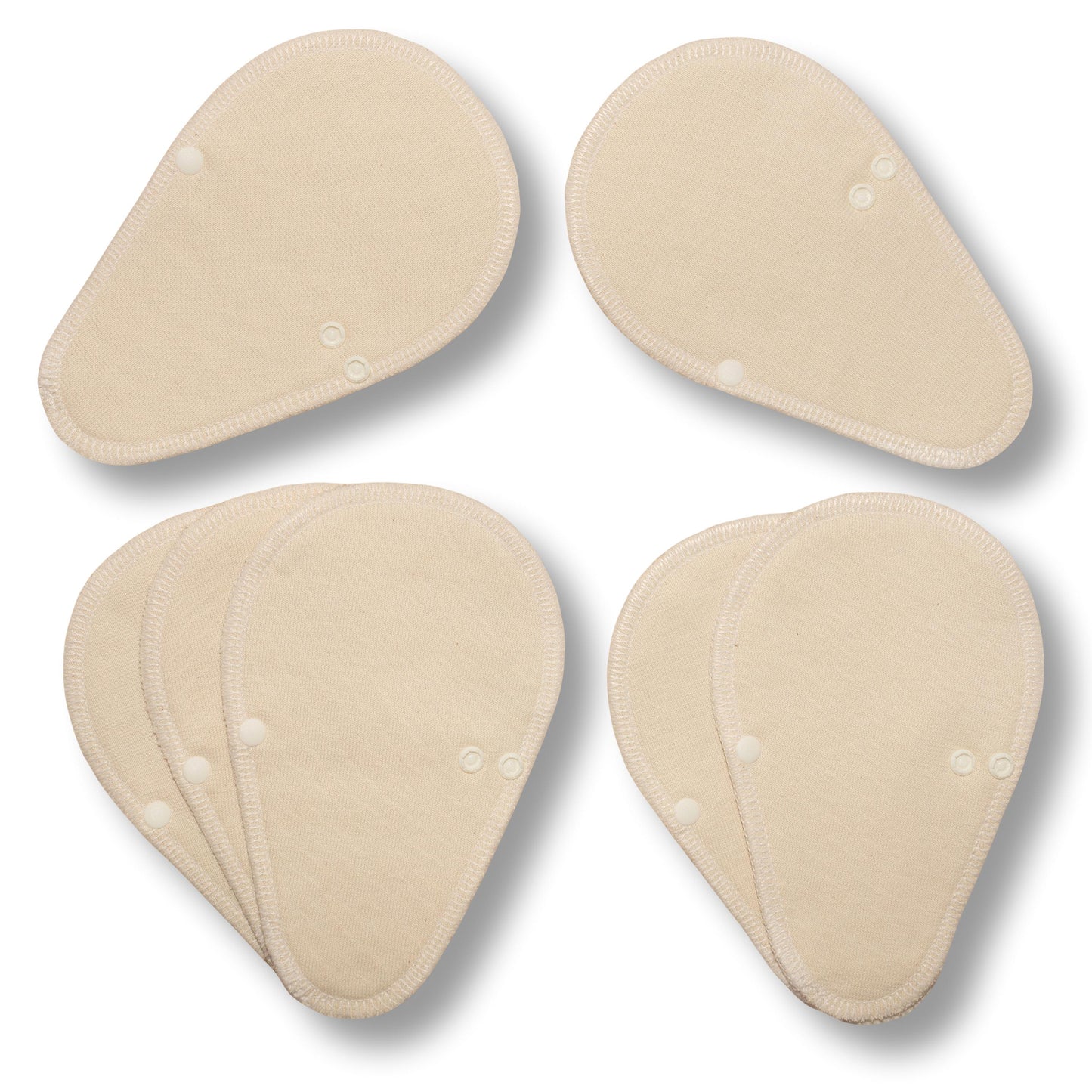 Racman Reusable Tanga Cloth Panty Liners with Wings for Normal or Heavy Feminine Discharge; Organic Cotton or Bamboo Washable Daily Thong Pads for Women, Girls and Teens, MADE IN EU; NOT for Menstrual Period; also proudly manufactured under other trusted brand names like Natissy