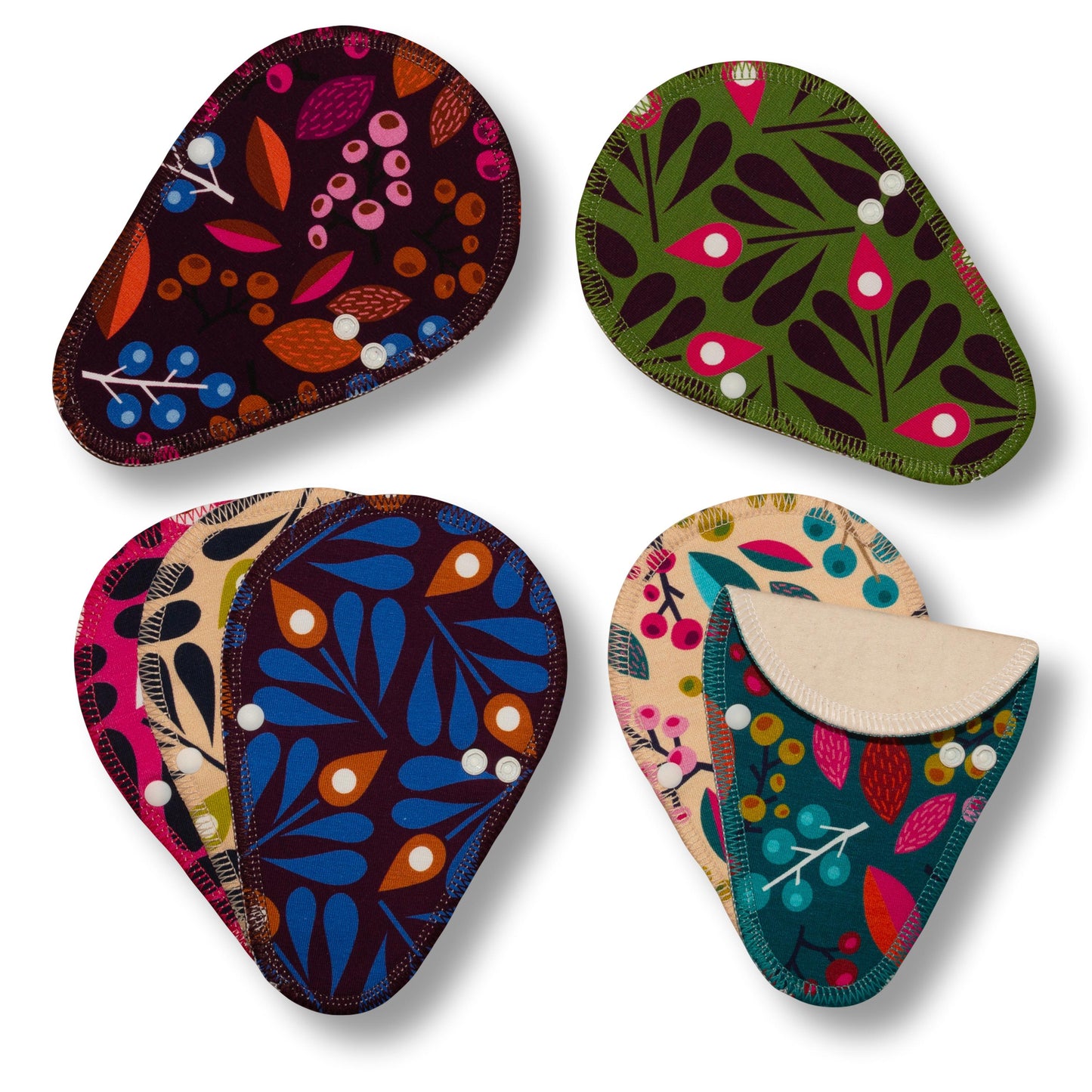 Racman Reusable Tanga Cloth Panty Liners with Wings for Normal or Heavy Feminine Discharge; Organic Cotton or Bamboo Washable Daily Thong Pads for Women, Girls and Teens, MADE IN EU; NOT for Menstrual Period; also proudly manufactured under other trusted brand names like Natissy