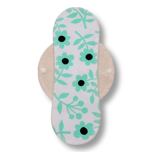 Reusable Cloth Panty Liners with Wings; Thin Washable Daily Pads for Women, Girls and Teens, Organic Cotton or Bamboo Feminine Liners for Normal Vaginal Discharge MADE IN EU; NOT for Menstrual Period