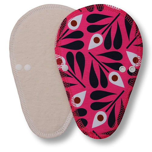 Reusable Tanga Cloth Panty Liners with Wings for Normal or Heavy Feminine Discharge; Organic Cotton or Bamboo Washable Daily Thong Pads for Women, Girls and Teens, MADE IN EU; NOT for Menstrual Period
