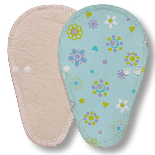 Reusable Tanga Cloth Panty Liners with Wings for Normal or Heavy Feminine Discharge; Organic Cotton or Bamboo Washable Daily Thong Pads for Women, Girls and Teens, MADE IN EU; NOT for Menstrual Period