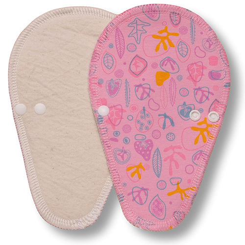 Reusable Tanga Cloth Panty Liners with Wings for Normal or Heavy Feminine Discharge; Organic Cotton or Bamboo Washable Daily Thong Pads for Women, Girls and Teens, MADE IN EU; NOT for Menstrual Period
