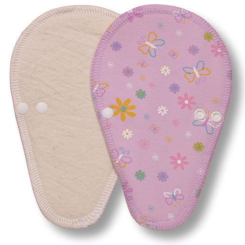 Reusable Tanga Cloth Panty Liners with Wings for Normal or Heavy Feminine Discharge; Organic Cotton or Bamboo Washable Daily Thong Pads for Women, Girls and Teens, MADE IN EU; NOT for Menstrual Period