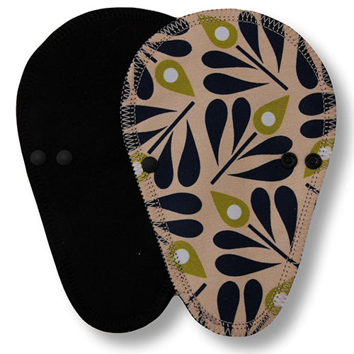Reusable Tanga Cloth Panty Liners with Wings for Normal or Heavy Feminine Discharge; Organic Cotton or Bamboo Washable Daily Thong Pads for Women, Girls and Teens, MADE IN EU; NOT for Menstrual Period