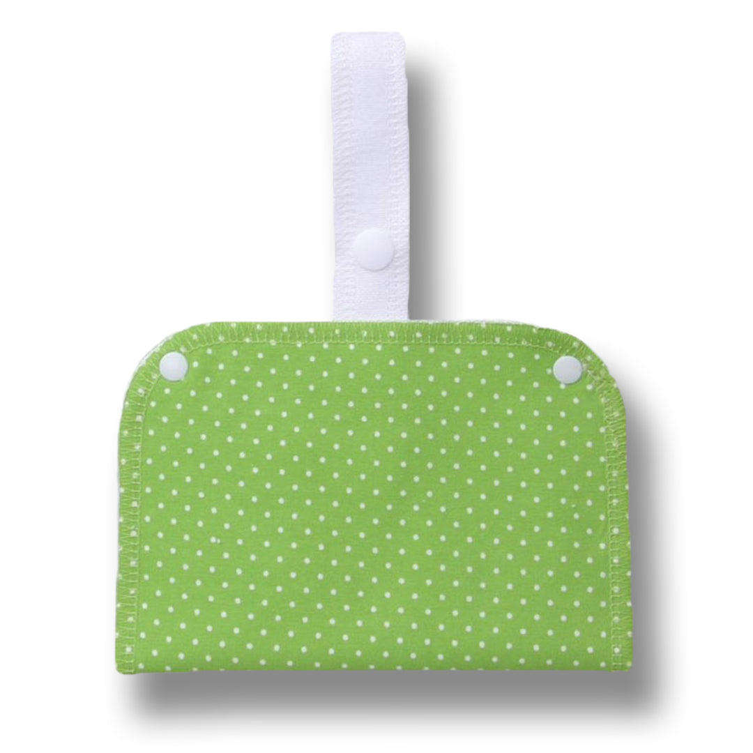 Washable Sanitary Waterproof Wet Bag with Strap for Discreetly Storing Clean and Used Reusable Cloth Menstrual Period Pads for Women and Washable Feminine Daily Panty Liners for Vaginal Discharge