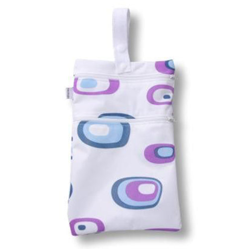 Washable Sanitary Waterproof Wet Bag with Strap for Discreetly Storing Clean and Used Reusable Cloth Menstrual Period Pads for Women and Washable Feminine Daily Panty Liners for Vaginal Discharge