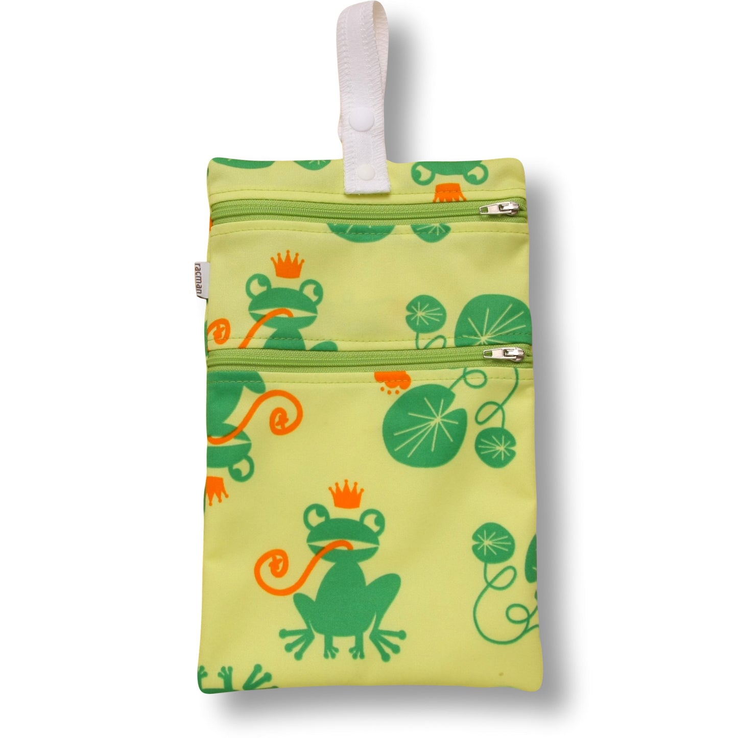 Washable Sanitary Waterproof Wet Bag with Strap for Discreetly Storing Clean and Used Reusable Cloth Menstrual Period Pads for Women and Washable Feminine Daily Panty Liners for Vaginal Discharge