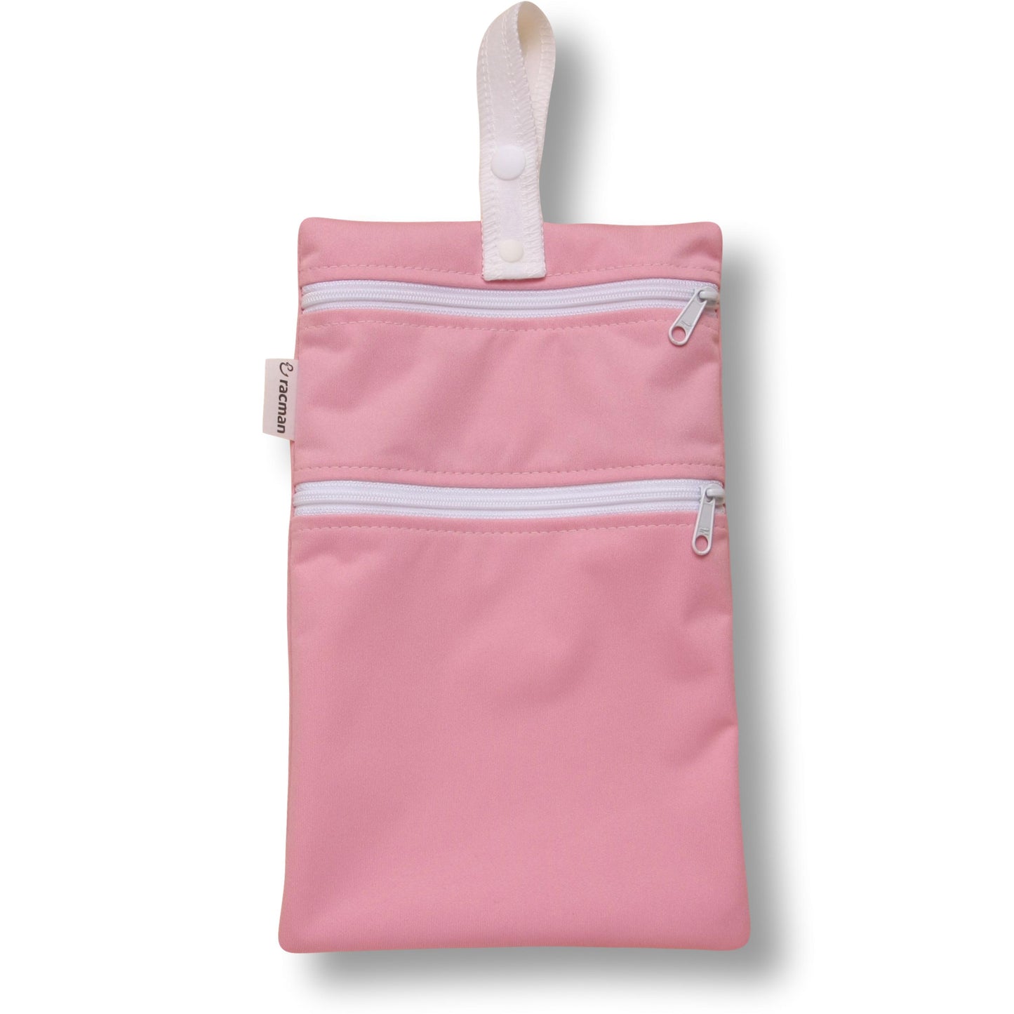 Washable Sanitary Waterproof Wet Bag with Strap for Discreetly Storing Clean and Used Reusable Cloth Menstrual Period Pads for Women and Washable Feminine Daily Panty Liners for Vaginal Discharge