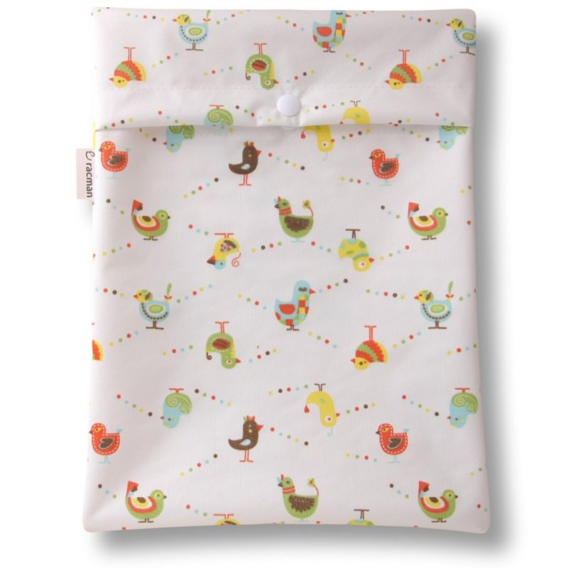Washable Sanitary Waterproof Wet Bag with Strap for Discreetly Storing Clean and Used Reusable Cloth Menstrual Period Pads for Women and Washable Feminine Daily Panty Liners for Vaginal Discharge