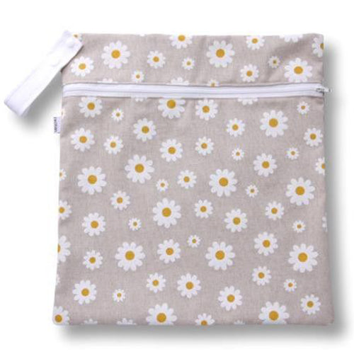 Washable Sanitary Cotton Storage Bag with Strap for Discreetly Storing Reusable Cloth Menstrual Period Pads for Women and Washable Feminine Daily Panty Liners for Vaginal Discharge when not in use
