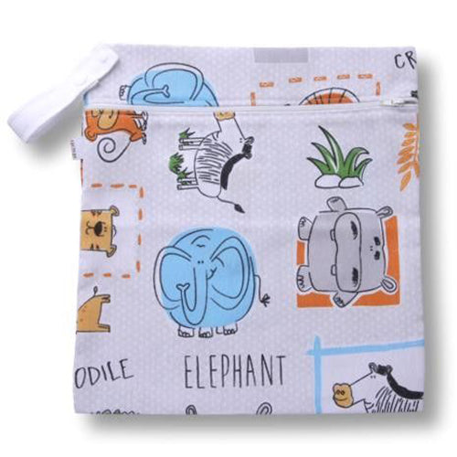 Washable Sanitary Cotton Storage Bag with Strap for Discreetly Storing Reusable Cloth Menstrual Period Pads for Women and Washable Feminine Daily Panty Liners for Vaginal Discharge when not in use