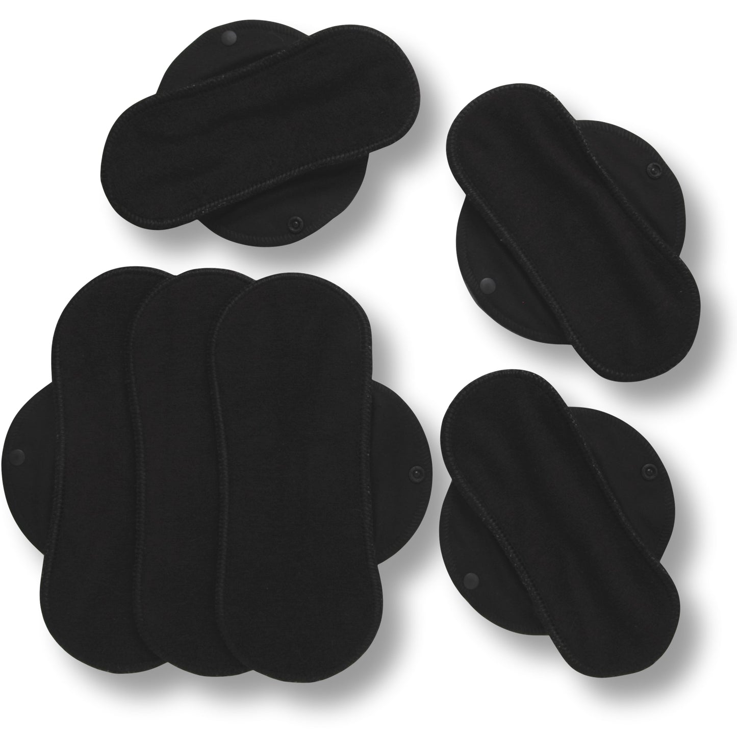 Racman Reusable Cloth Menstrual Pads for Period with Wings; Washable Sanitary Towels for Women, Girls and Teens, Organic Cotton or Bamboo Feminine Liners MADE IN EU; for light and heavy flow, incontinence; also proudly manufactured under other trusted brand names like Natissy