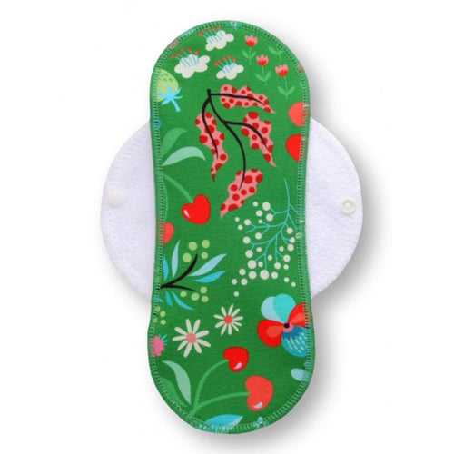 Reusable Cloth Menstrual Pads for Period with Wings; Washable Sanitary Towels for Women, Girls and Teens, Organic Cotton or Bamboo Feminine Liners MADE IN EU; for light and heavy flow, incontinence