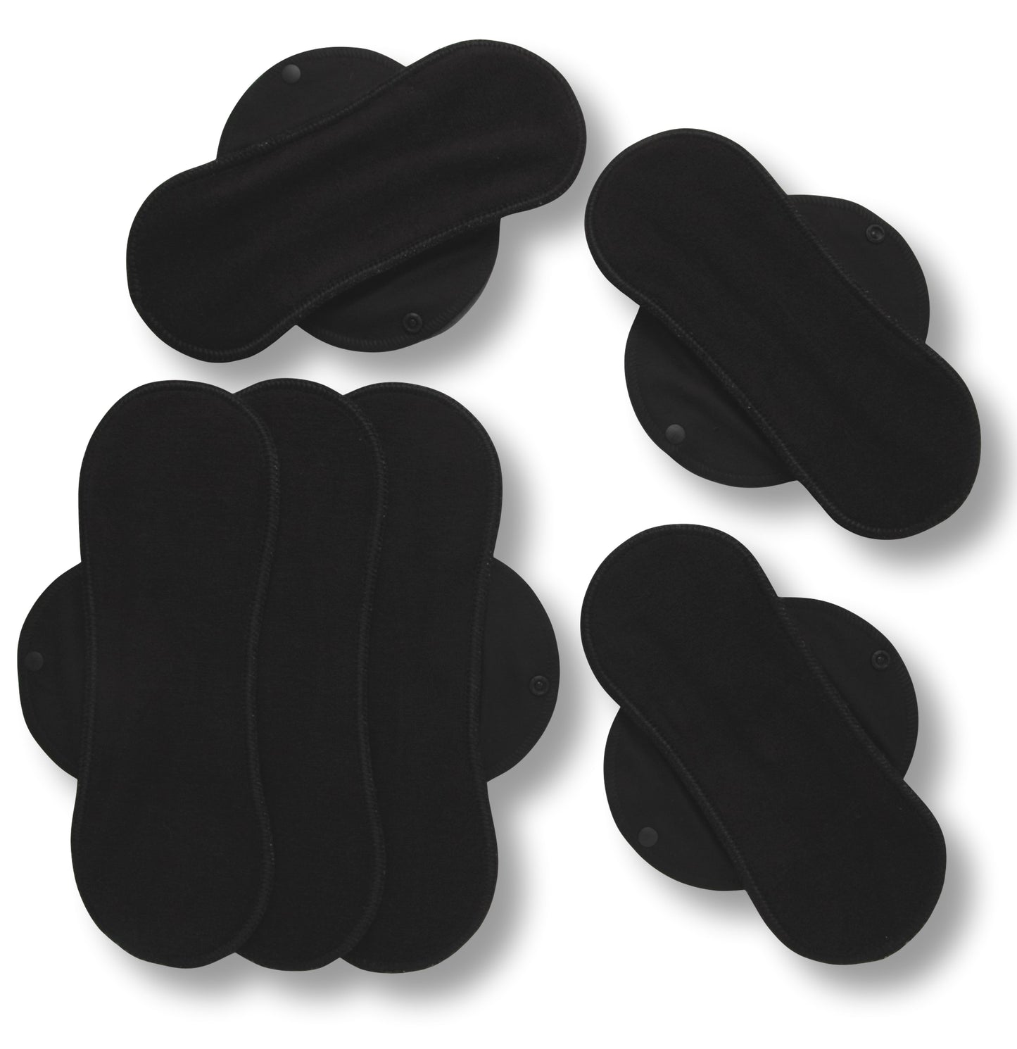 Racman Reusable Cloth Menstrual Pads for Period with Wings; Washable Sanitary Towels for Women, Girls and Teens, Organic Cotton or Bamboo Feminine Liners MADE IN EU; for light and heavy flow, incontinence; also proudly manufactured under other trusted brand names like Natissy
