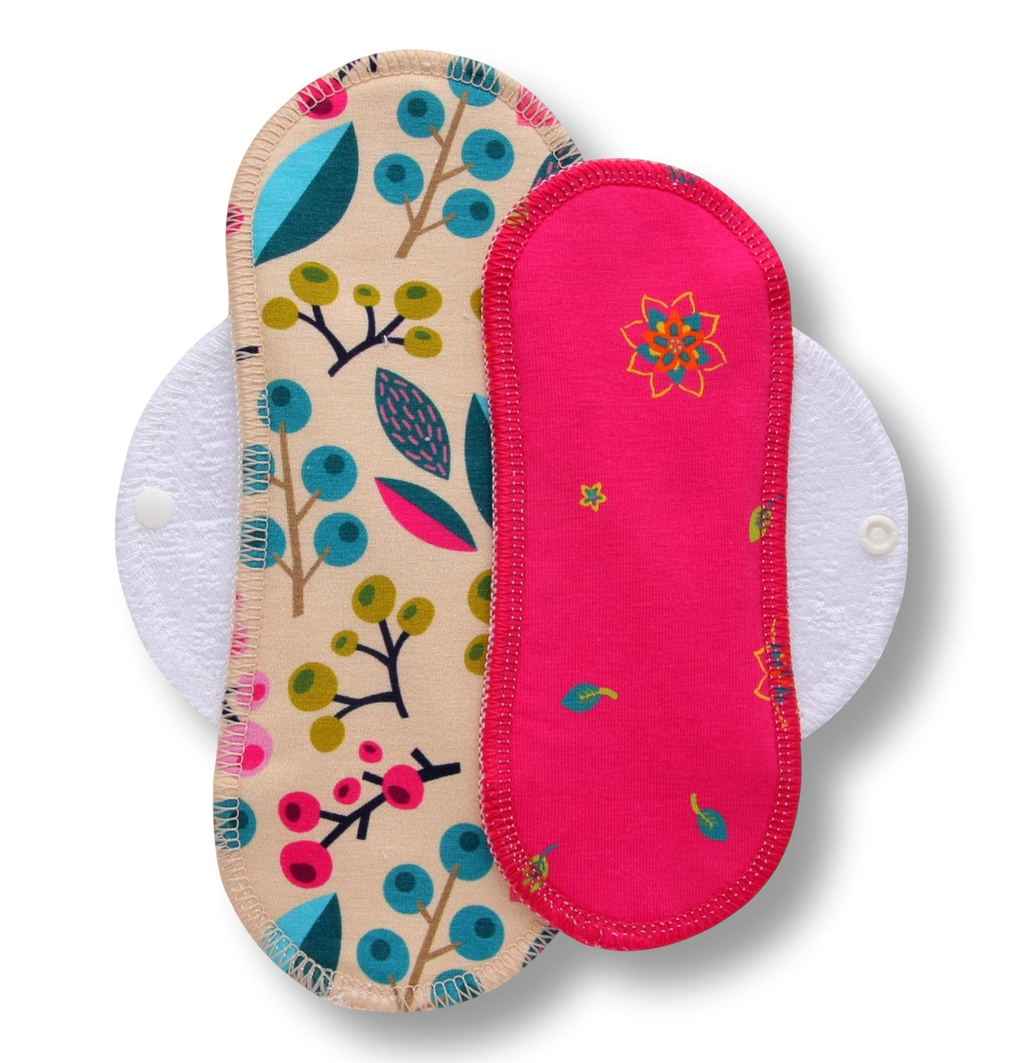 Racman Reusable Cloth Menstrual Pads for Period with Wings; Washable Sanitary Towels for Women, Girls and Teens, Organic Cotton or Bamboo Feminine Liners MADE IN EU; for light and heavy flow, incontinence; also proudly manufactured under other trusted brand names like Natissy
