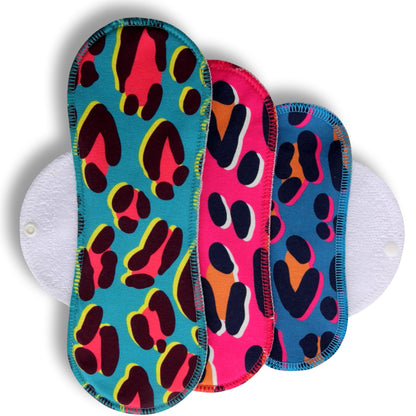 Racman Reusable Cloth Menstrual Pads for Period with Wings; Washable Sanitary Towels for Women, Girls and Teens, Organic Cotton or Bamboo Feminine Liners MADE IN EU; for light and heavy flow, incontinence; also proudly manufactured under other trusted brand names like Natissy