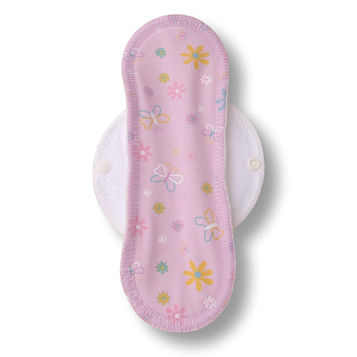 Reusable Cloth Menstrual Pads for Period with Wings; Washable Sanitary Towels for Women, Girls and Teens, Organic Cotton or Bamboo Feminine Liners MADE IN EU; for light and heavy flow, incontinence