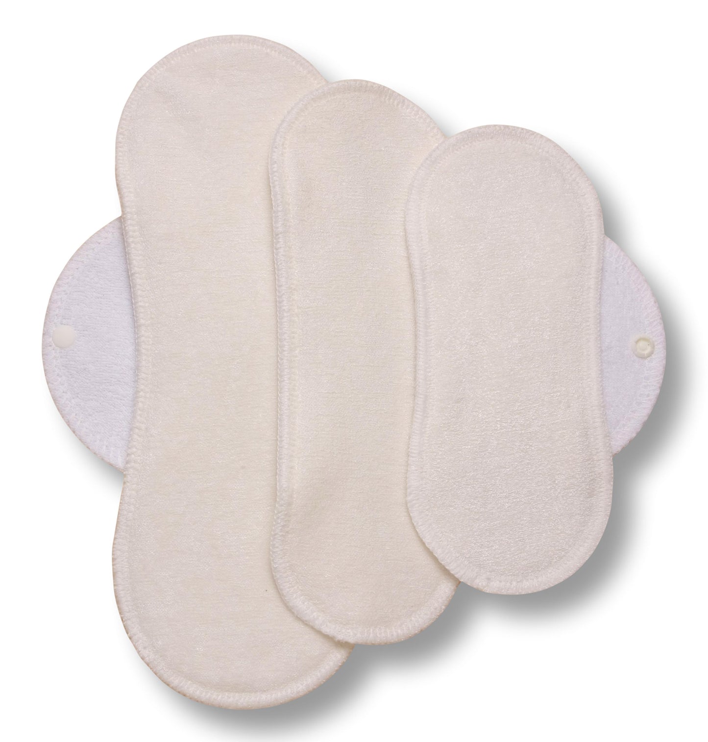 Racman Reusable Cloth Menstrual Pads for Period with Wings; Washable Sanitary Towels for Women, Girls and Teens, Organic Cotton or Bamboo Feminine Liners MADE IN EU; for light and heavy flow, incontinence; also proudly manufactured under other trusted brand names like Natissy