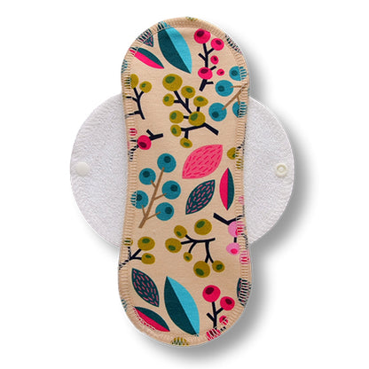 Reusable Cloth Menstrual Pads for Period with Wings; Washable Sanitary Towels for Women, Girls and Teens, Organic Cotton or Bamboo Feminine Liners MADE IN EU; for light and heavy flow, incontinence