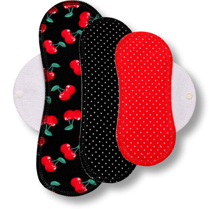 Racman Reusable Cloth Menstrual Pads for Period with Wings; Washable Sanitary Towels for Women, Girls and Teens, Organic Cotton or Bamboo Feminine Liners MADE IN EU; for light and heavy flow, incontinence; also proudly manufactured under other trusted brand names like Natissy