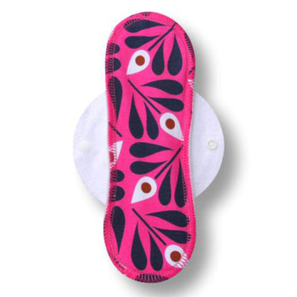 Reusable Cloth Menstrual Pads for Period with Wings; Washable Sanitary Towels for Women, Girls and Teens, Organic Cotton or Bamboo Feminine Liners MADE IN EU; for light and heavy flow, incontinence
