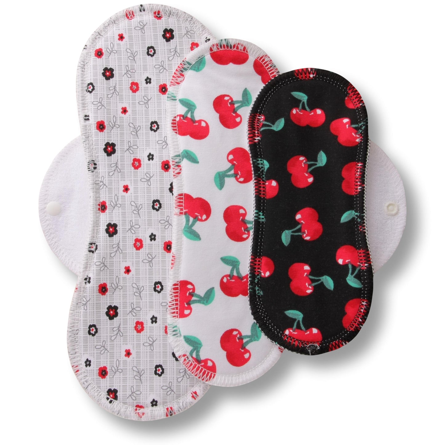 Racman Reusable Cloth Menstrual Pads for Period with Wings; Washable Sanitary Towels for Women, Girls and Teens, Organic Cotton or Bamboo Feminine Liners MADE IN EU; for light and heavy flow, incontinence; also proudly manufactured under other trusted brand names like Natissy