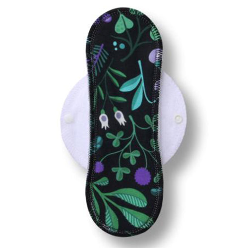Reusable Cloth Menstrual Pads for Period with Wings; Washable Sanitary Towels for Women, Girls and Teens, Organic Cotton or Bamboo Feminine Liners MADE IN EU; for light and heavy flow, incontinence