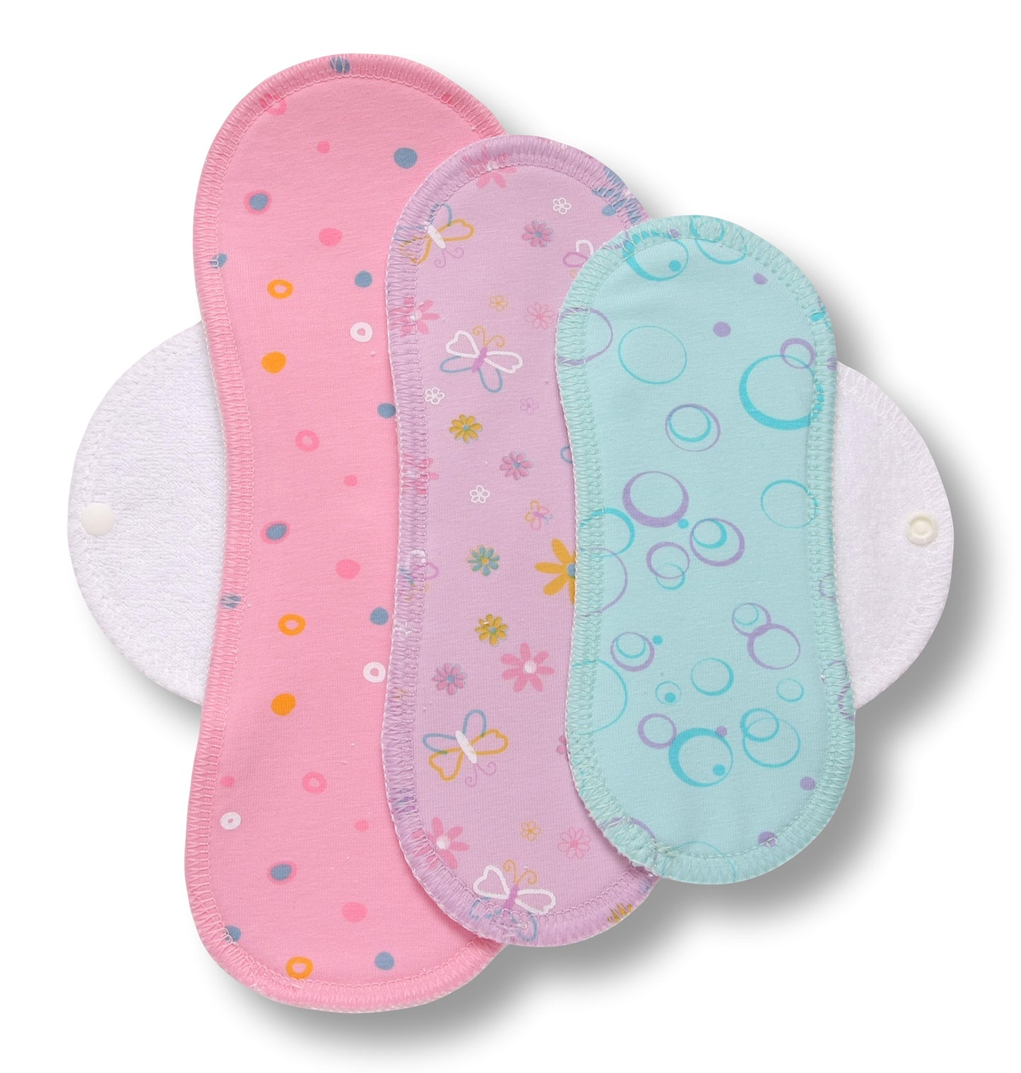 Racman Reusable Cloth Menstrual Pads for Period with Wings; Washable Sanitary Towels for Women, Girls and Teens, Organic Cotton or Bamboo Feminine Liners MADE IN EU; for light and heavy flow, incontinence; also proudly manufactured under other trusted brand names like Natissy