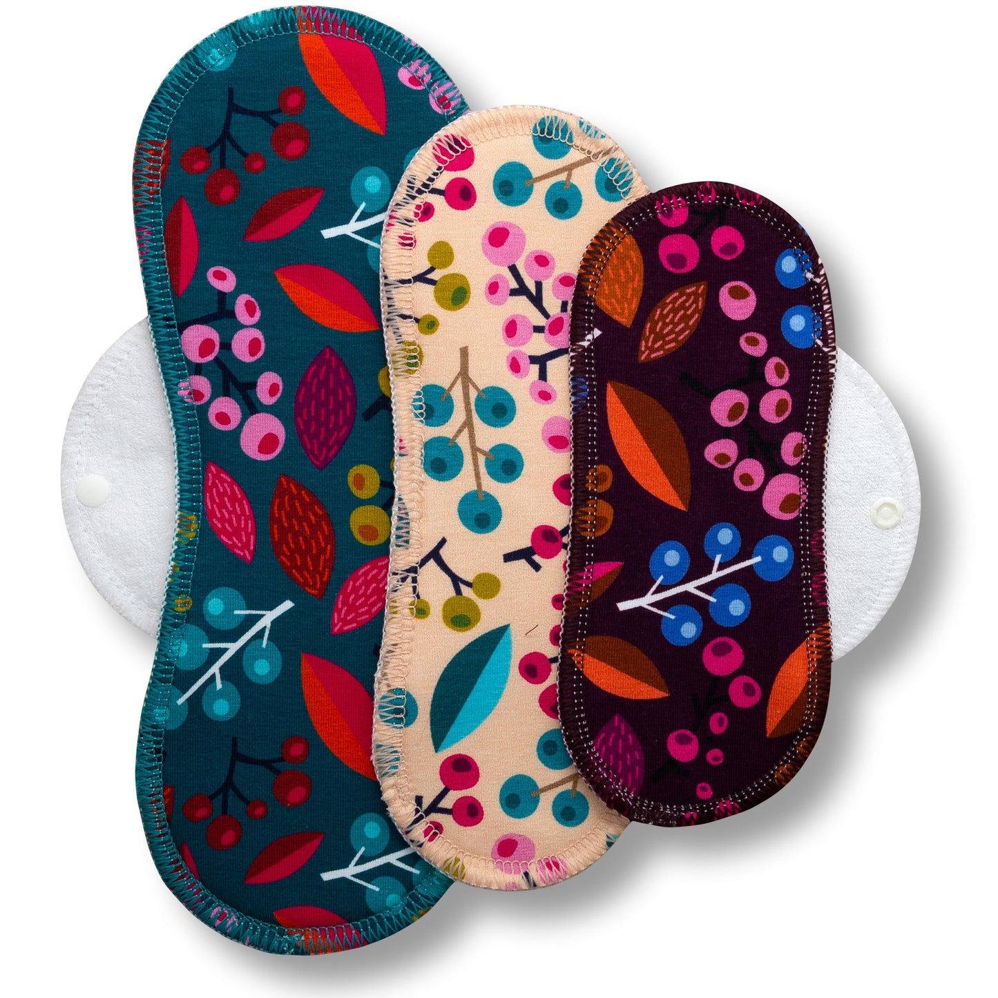 Racman Reusable Cloth Menstrual Pads for Period with Wings; Washable Sanitary Towels for Women, Girls and Teens, Organic Cotton or Bamboo Feminine Liners MADE IN EU; for light and heavy flow, incontinence; also proudly manufactured under other trusted brand names like Natissy