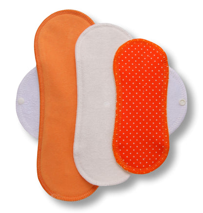 Racman Reusable Cloth Menstrual Pads for Period with Wings; Washable Sanitary Towels for Women, Girls and Teens, Organic Cotton or Bamboo Feminine Liners MADE IN EU; for light and heavy flow, incontinence; also proudly manufactured under other trusted brand names like Natissy