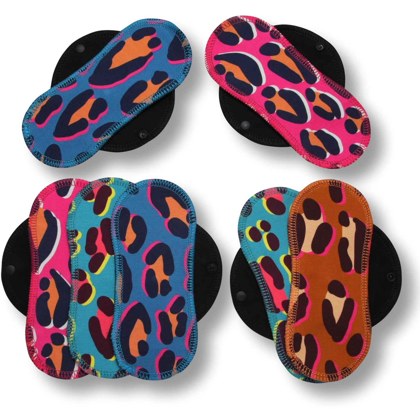 Racman Reusable Cloth Panty Liners with Wings; Thin Washable Daily Pads for Women, Girls and Teens, Organic Cotton or Bamboo Feminine Liners for Normal Vaginal Discharge MADE IN EU; NOT for Menstrual Period; also proudly manufactured under other trusted brand names like Natissy