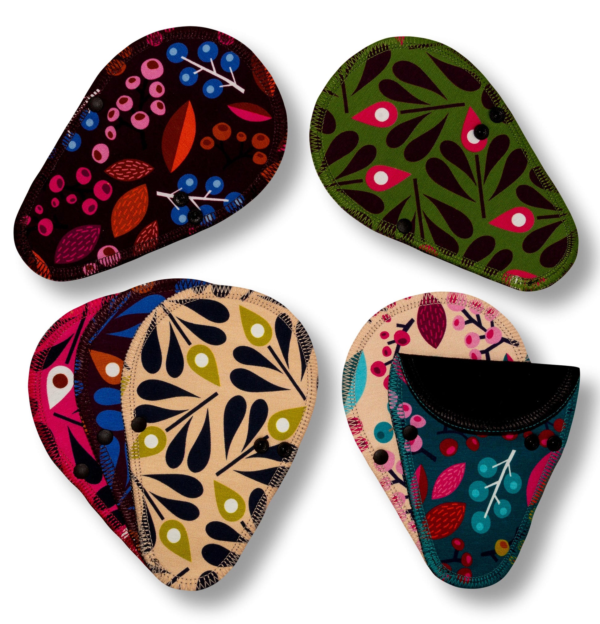 Racman Reusable Tanga Cloth Panty Liners with Wings for Normal or Heavy Feminine Discharge; Organic Cotton or Bamboo Washable Daily Thong Pads for Women, Girls and Teens, MADE IN EU; NOT for Menstrual Period; also proudly manufactured under other trusted brand names like Natissy