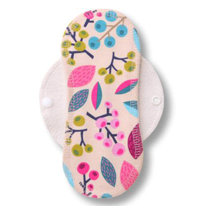 Reusable Cloth Panty Liners with Wings; Thin Washable Daily Pads for Women, Girls and Teens, Organic Cotton or Bamboo Feminine Liners for Normal Vaginal Discharge MADE IN EU; NOT for Menstrual Period