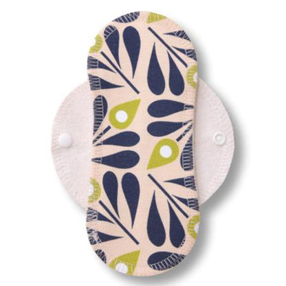 Reusable Cloth Panty Liners with Wings; Thin Washable Daily Pads for Women, Girls and Teens, Organic Cotton or Bamboo Feminine Liners for Normal Vaginal Discharge MADE IN EU; NOT for Menstrual Period