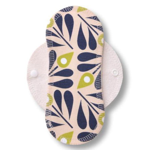 Reusable Cloth Panty Liners with Wings; Thin Washable Daily Pads for Women, Girls and Teens, Organic Cotton or Bamboo Feminine Liners for Normal Vaginal Discharge MADE IN EU; NOT for Menstrual Period