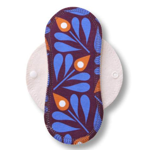 Reusable Cloth Panty Liners with Wings; Thin Washable Daily Pads for Women, Girls and Teens, Organic Cotton or Bamboo Feminine Liners for Normal Vaginal Discharge MADE IN EU; NOT for Menstrual Period
