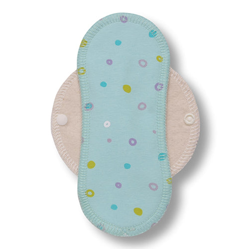 Reusable Cloth Panty Liners with Wings; Thin Washable Daily Pads for Women, Girls and Teens, Organic Cotton or Bamboo Feminine Liners for Normal Vaginal Discharge MADE IN EU; NOT for Menstrual Period
