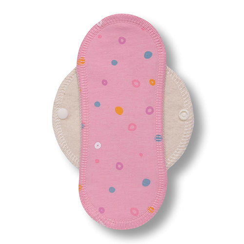 Reusable Cloth Panty Liners with Wings; Thin Washable Daily Pads for Women, Girls and Teens, Organic Cotton or Bamboo Feminine Liners for Normal Vaginal Discharge MADE IN EU; NOT for Menstrual Period