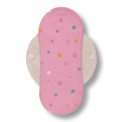 Reusable Cloth Panty Liners with Wings; Thin Washable Daily Pads for Women, Girls and Teens, Organic Cotton or Bamboo Feminine Liners for Normal Vaginal Discharge MADE IN EU; NOT for Menstrual Period