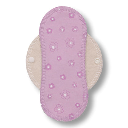 Reusable Cloth Panty Liners with Wings; Thin Washable Daily Pads for Women, Girls and Teens, Organic Cotton or Bamboo Feminine Liners for Normal Vaginal Discharge MADE IN EU; NOT for Menstrual Period