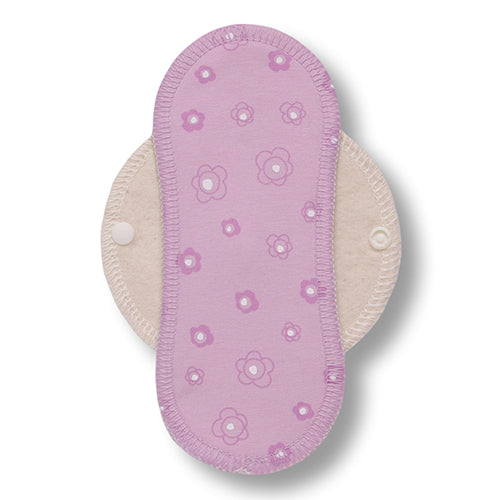 Reusable Cloth Panty Liners with Wings; Thin Washable Daily Pads for Women, Girls and Teens, Organic Cotton or Bamboo Feminine Liners for Normal Vaginal Discharge MADE IN EU; NOT for Menstrual Period