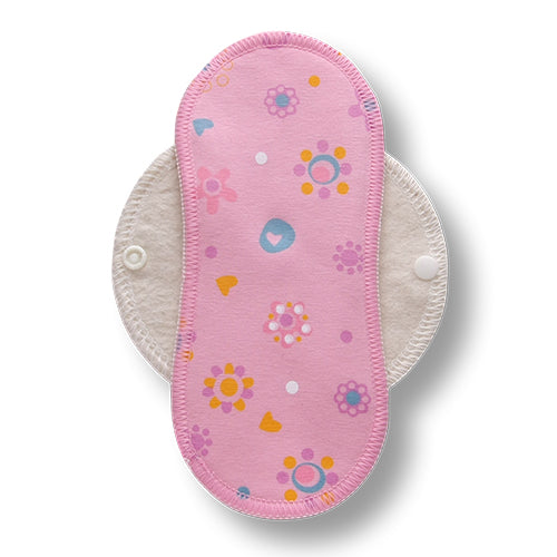 Reusable Cloth Panty Liners with Wings; Thin Washable Daily Pads for Women, Girls and Teens, Organic Cotton or Bamboo Feminine Liners for Normal Vaginal Discharge MADE IN EU; NOT for Menstrual Period
