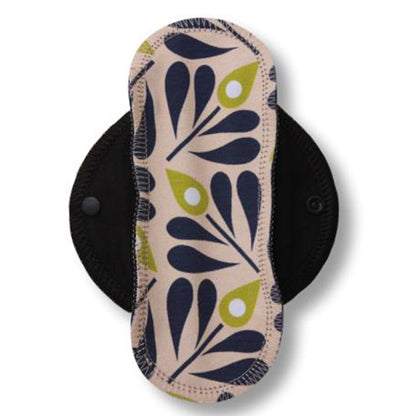 Reusable Cloth Panty Liners with Wings; Thin Washable Daily Pads for Women, Girls and Teens, Organic Cotton or Bamboo Feminine Liners for Normal Vaginal Discharge MADE IN EU; NOT for Menstrual Period